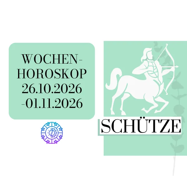 ♐ Wochenhoroskop - Schütze | 26.10.-01.11.26 | KW 44/2026