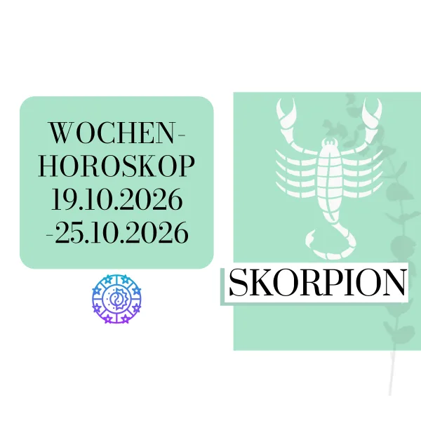 ♏ Wochenhoroskop - Skorpion | 19.10.-25.10.26 | KW 43/2026